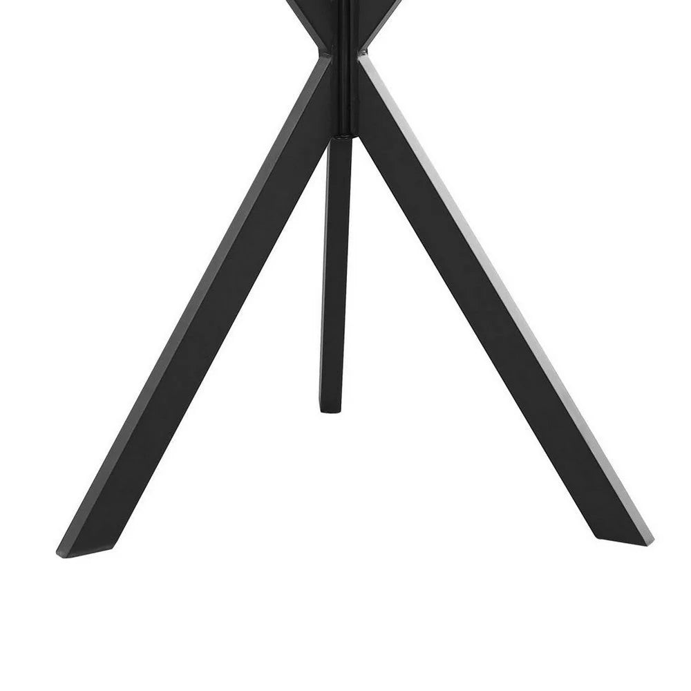 36 Inch Bar Table with Metal Top, Hammered Nails, Intersected Base, Silver – Ideal for Your Home Bar