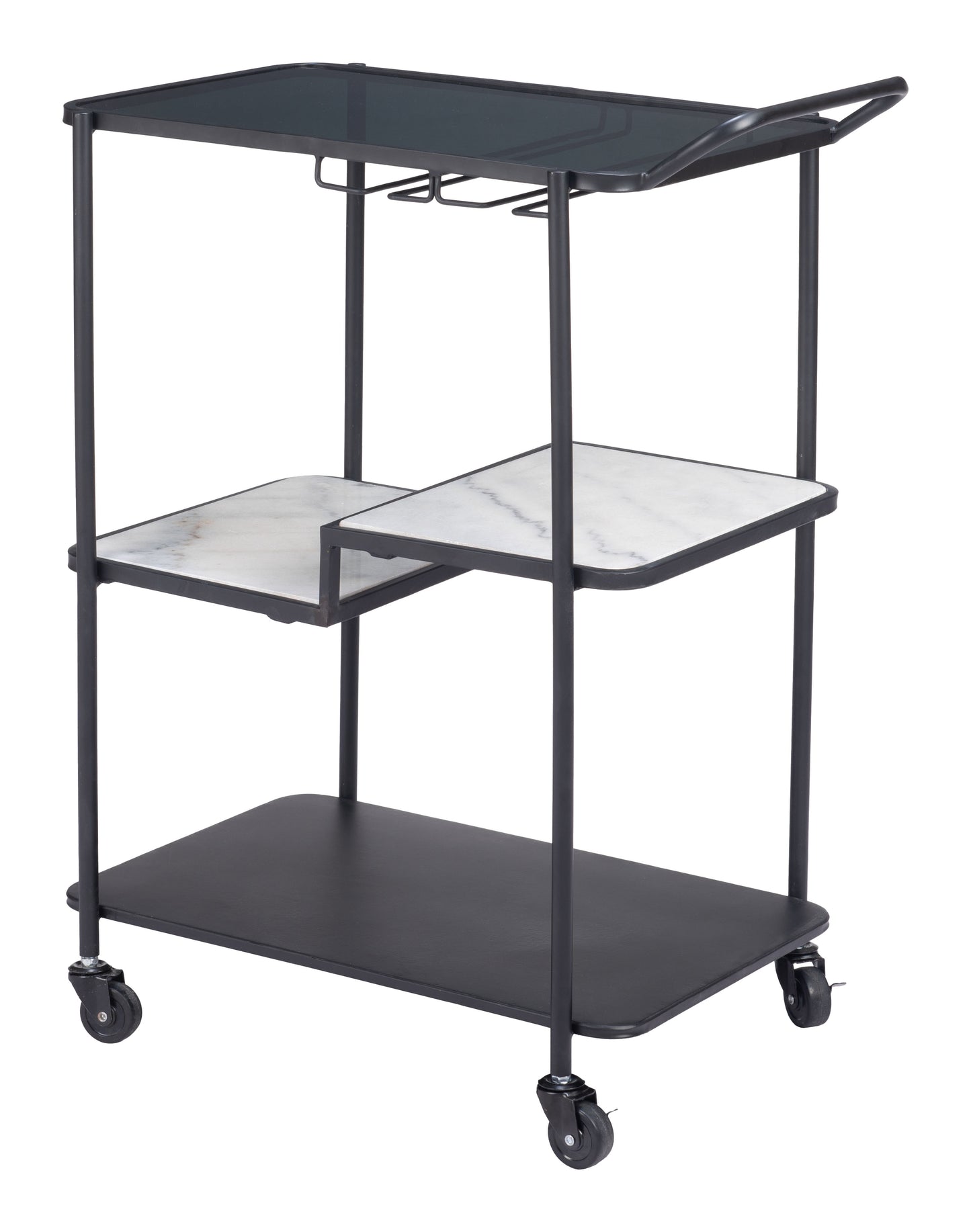 Constanza Bar Cart & Serving Cart - Black