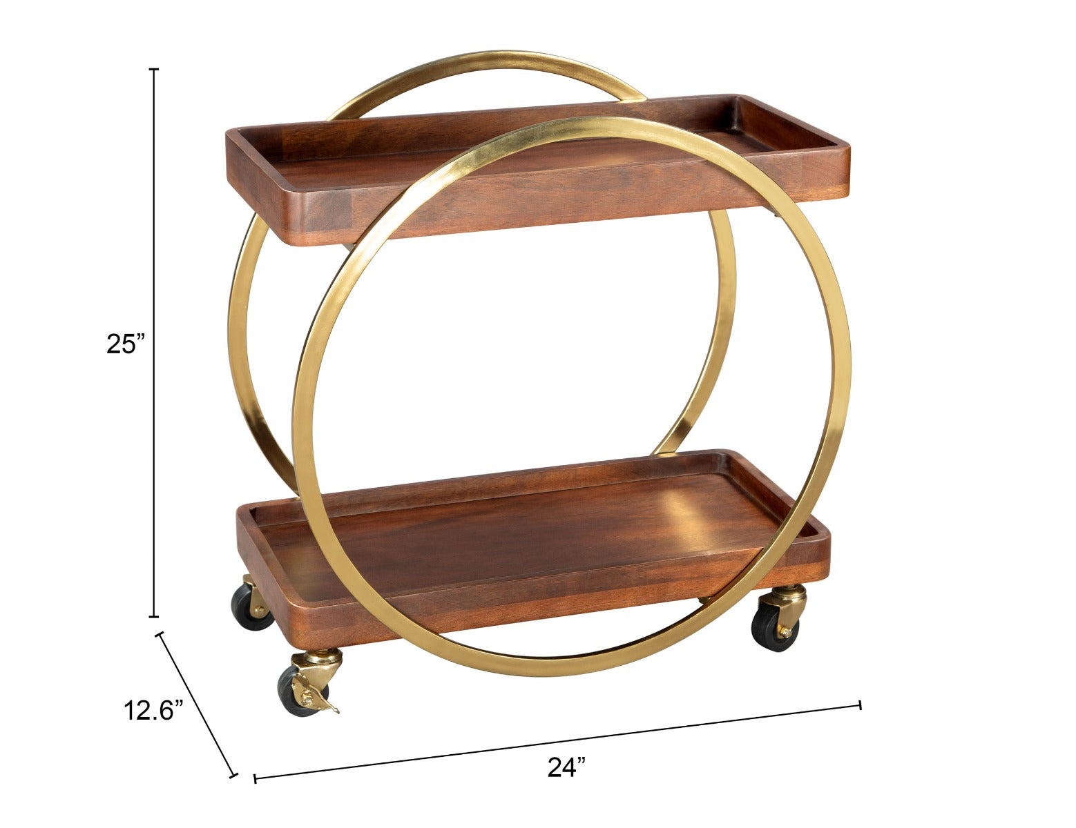 Arenas Bar and Serving Cart – Brown