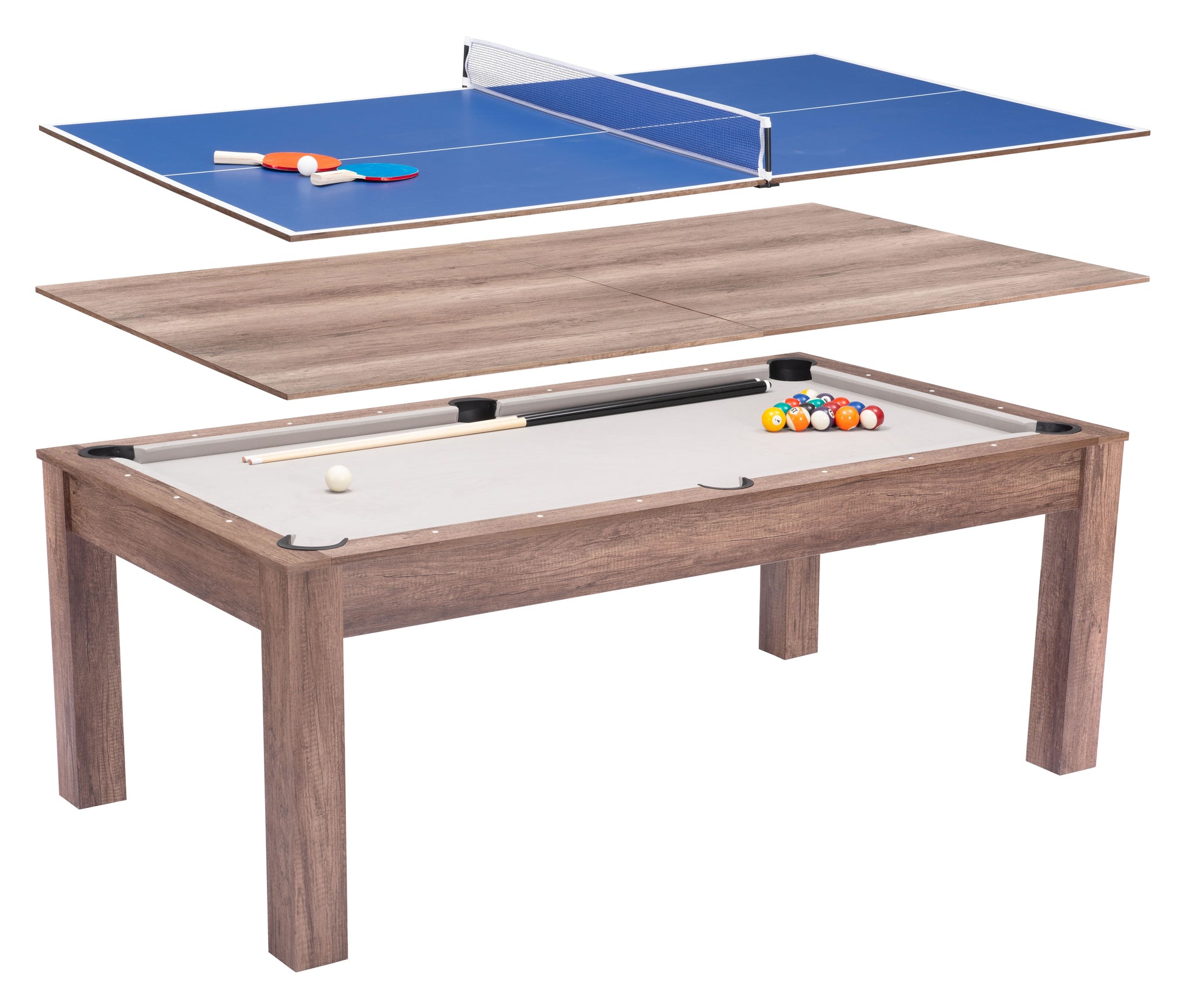 Bonker 3-in-1 Multi-Function Table – Brown