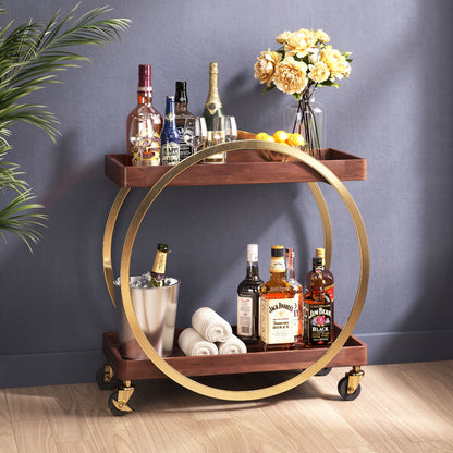 Arenas Bar and Serving Cart – Brown