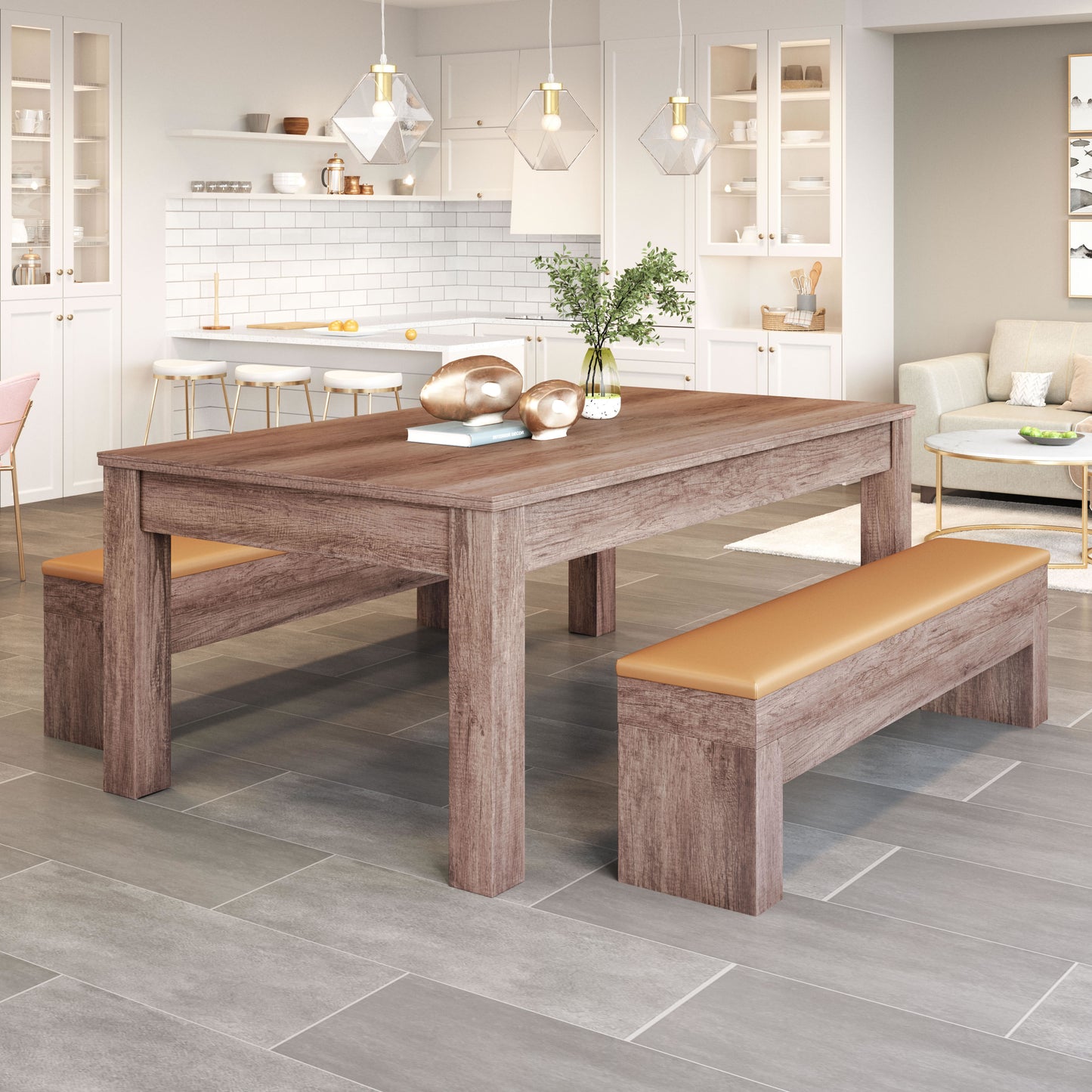 Bonker 3-in-1 Multi-Function Table – Brown