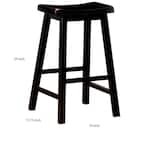 Wooden Casual Bar Height Stool, Dark Brown, Set of 2 – Casual Chic for Your Home Bar