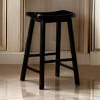 Wooden Casual Bar Height Stool, Dark Brown, Set of 2 – Casual Chic for Your Home Bar