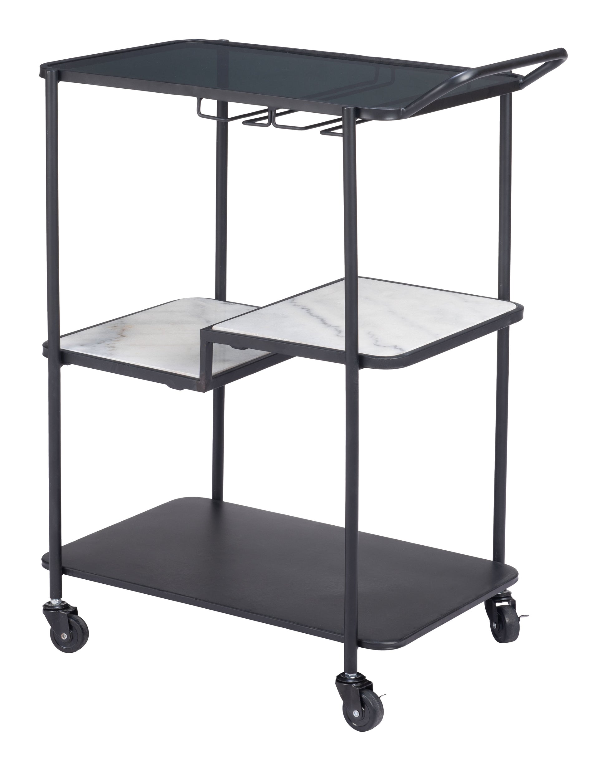 Constanza Bar Cart & Serving Cart - Black