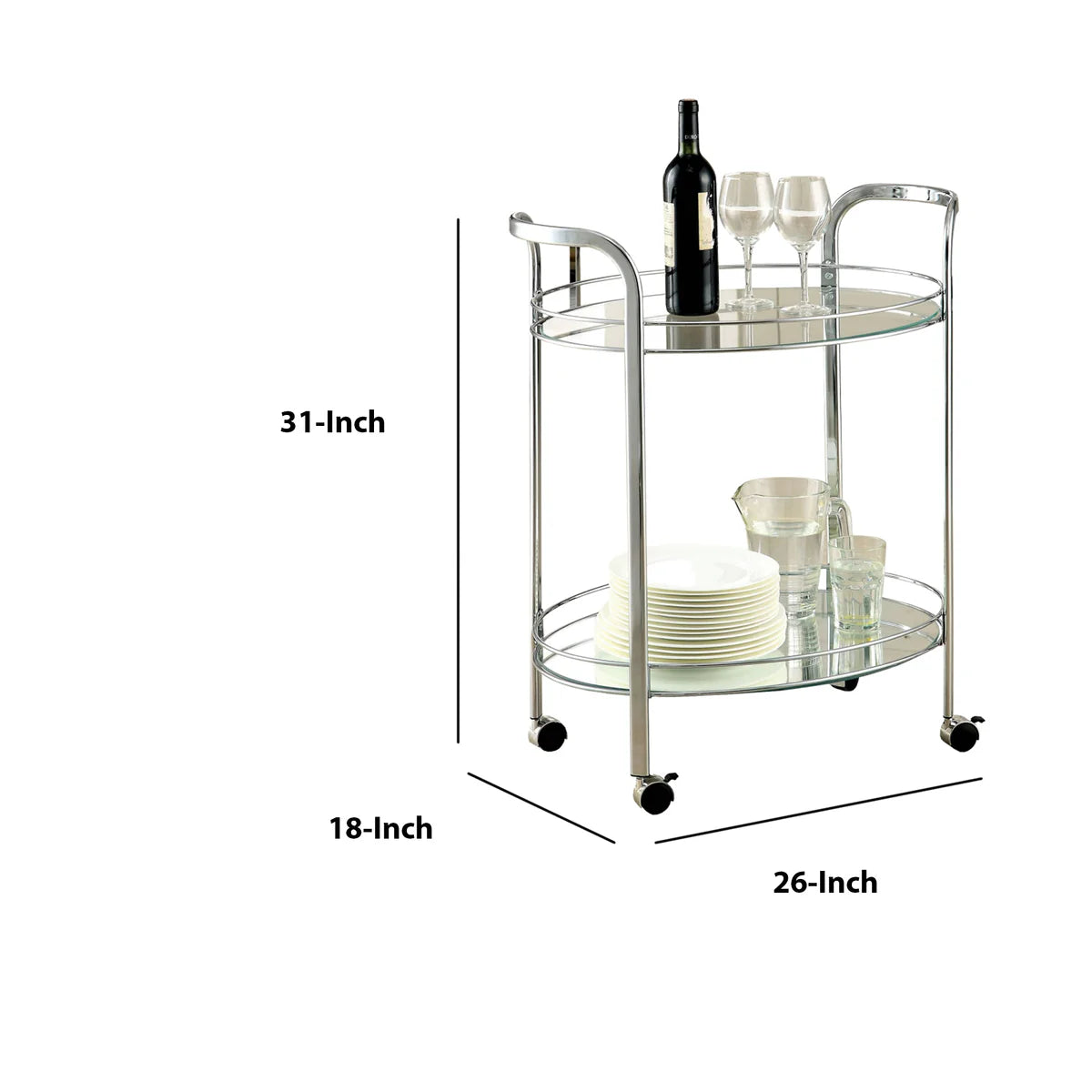 Loule Contemporary Bar Cart & Serving Cart