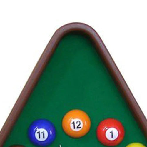 Pool Theme Triangular Shape Plastic Clock, Multicolor