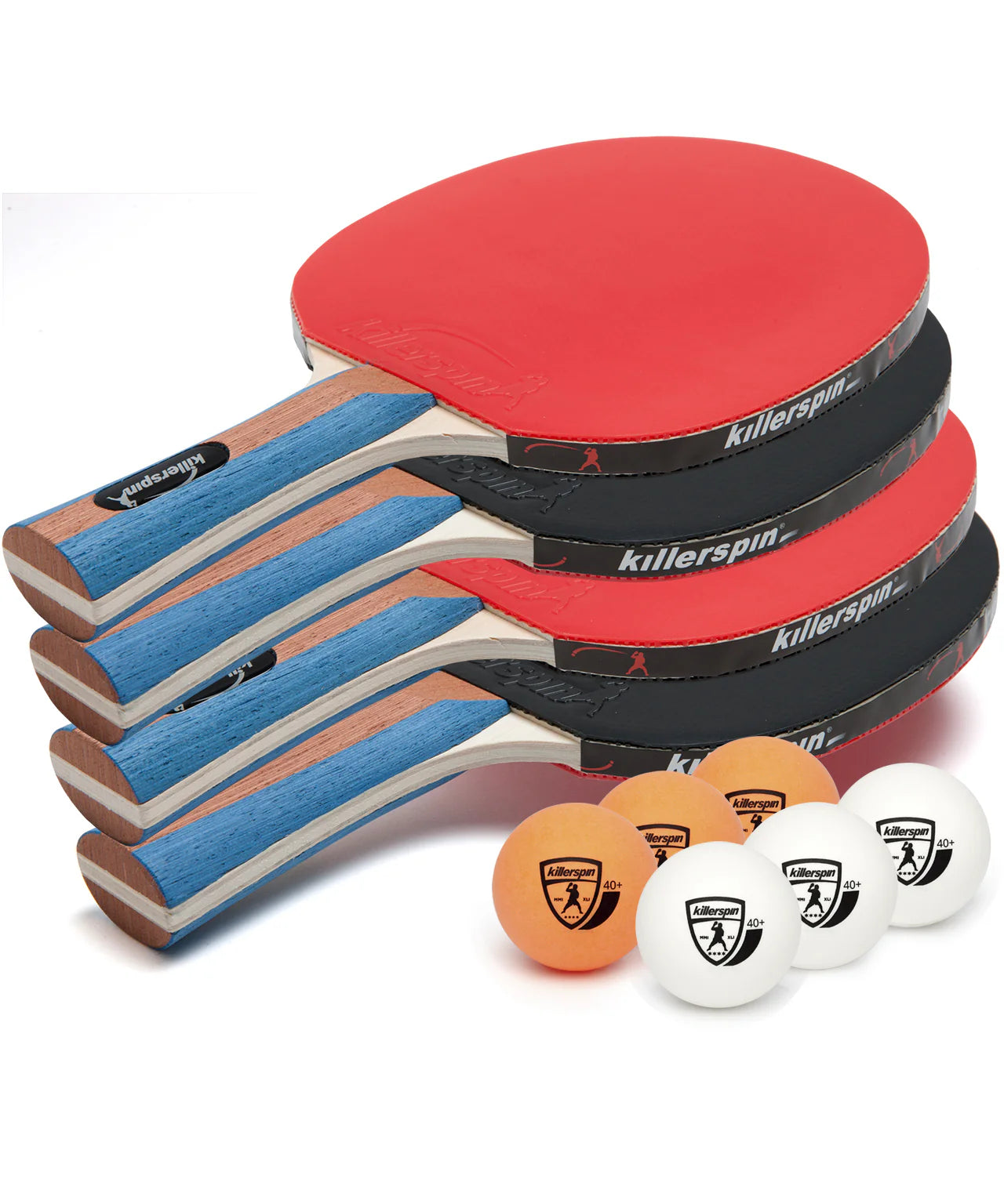 Jet set 4 Killerspin. Set of 4 Ping Pong Paddles and 6 Balls. Fun for the Entire Family!